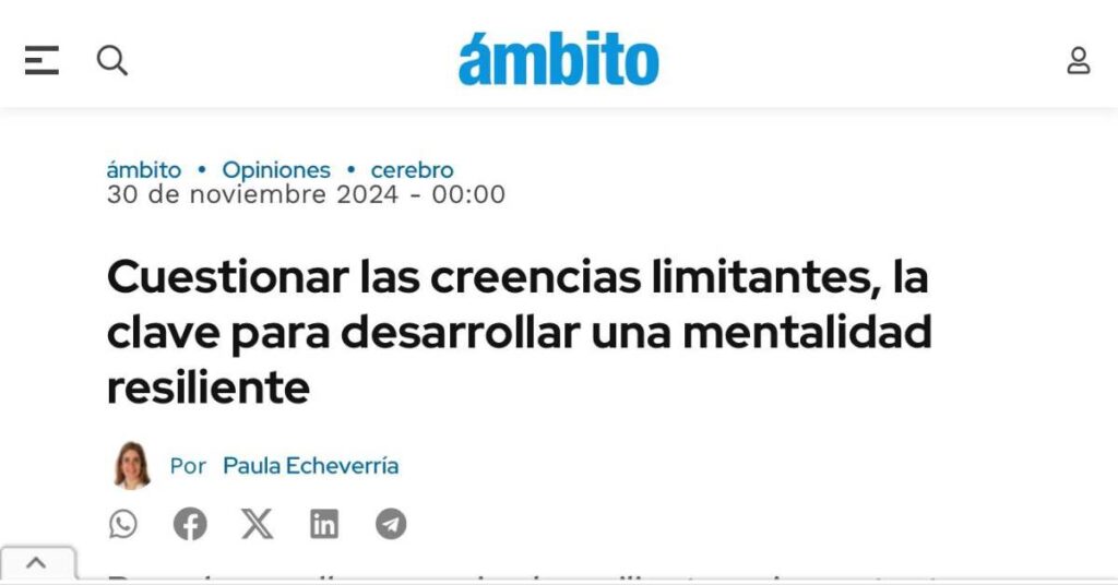 Cuestionar las creencias limitantes, la clave para desarrollar una mentalidad resiliente