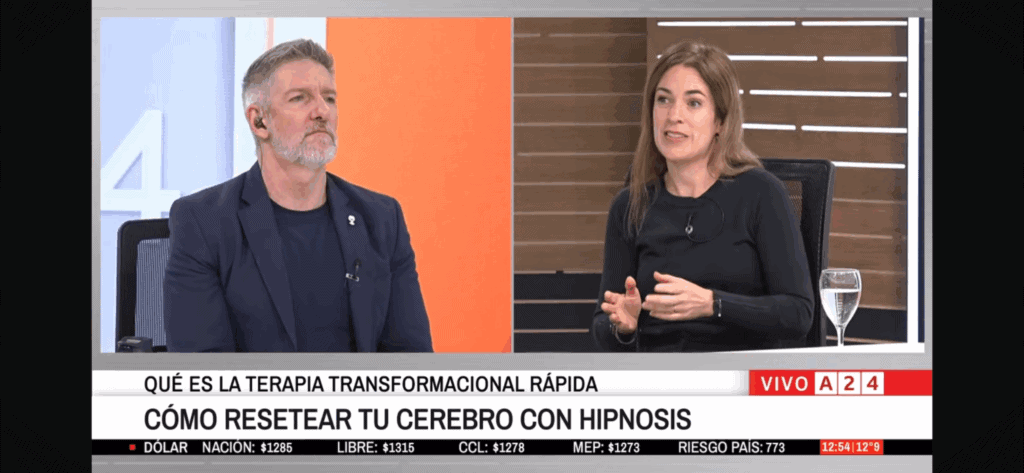 Entrevista en A24 a Paula Echeverría sobre cómo resetear tu cerebro con hipnosis