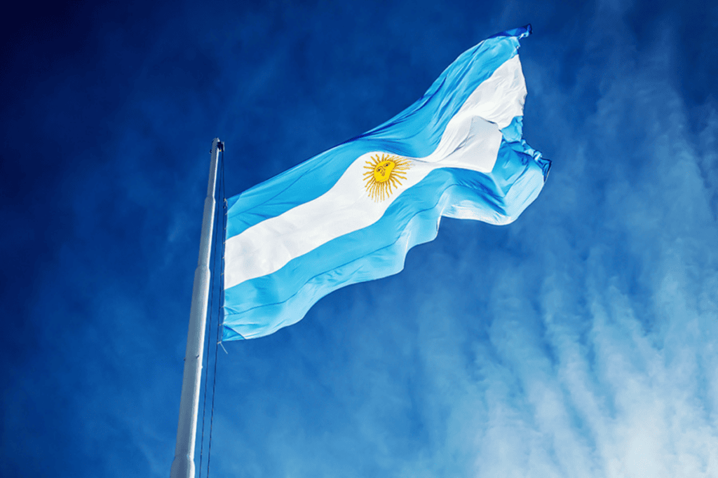 Ludopatia Bandera Argentina mostrando el fanatismo por el futbol y su relación con la ludopatia